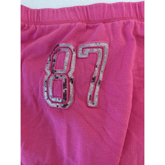 Aeropostale Barbiecore Pink Sequined Logo Sweat Pants Lounge Athleisure Medium - Picture 5 of 8